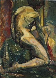 Jehangir Sabavala - Seated Nude II