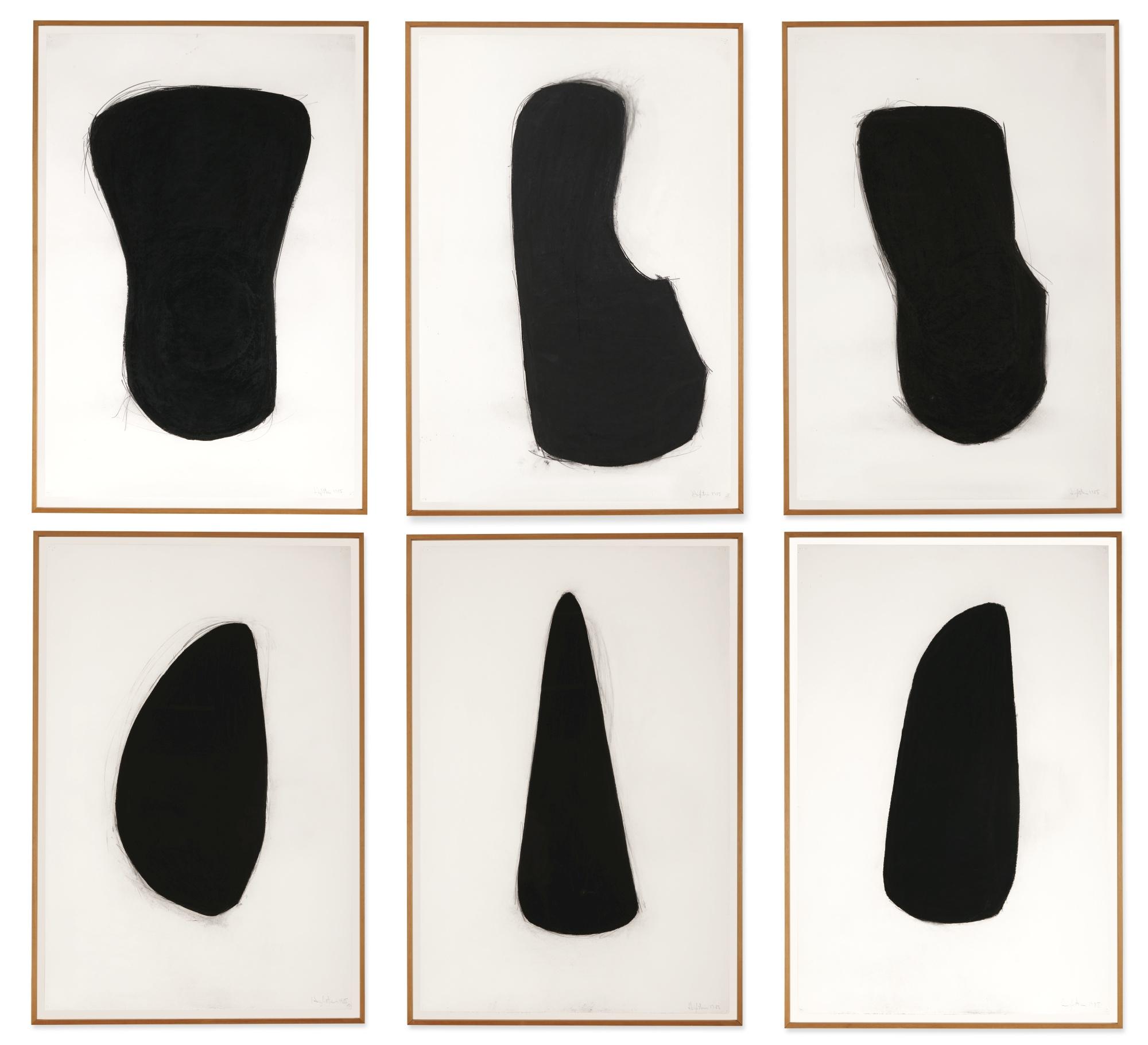 Jene Highstein - Abstract Compositions In Black And White: A Group Of Six