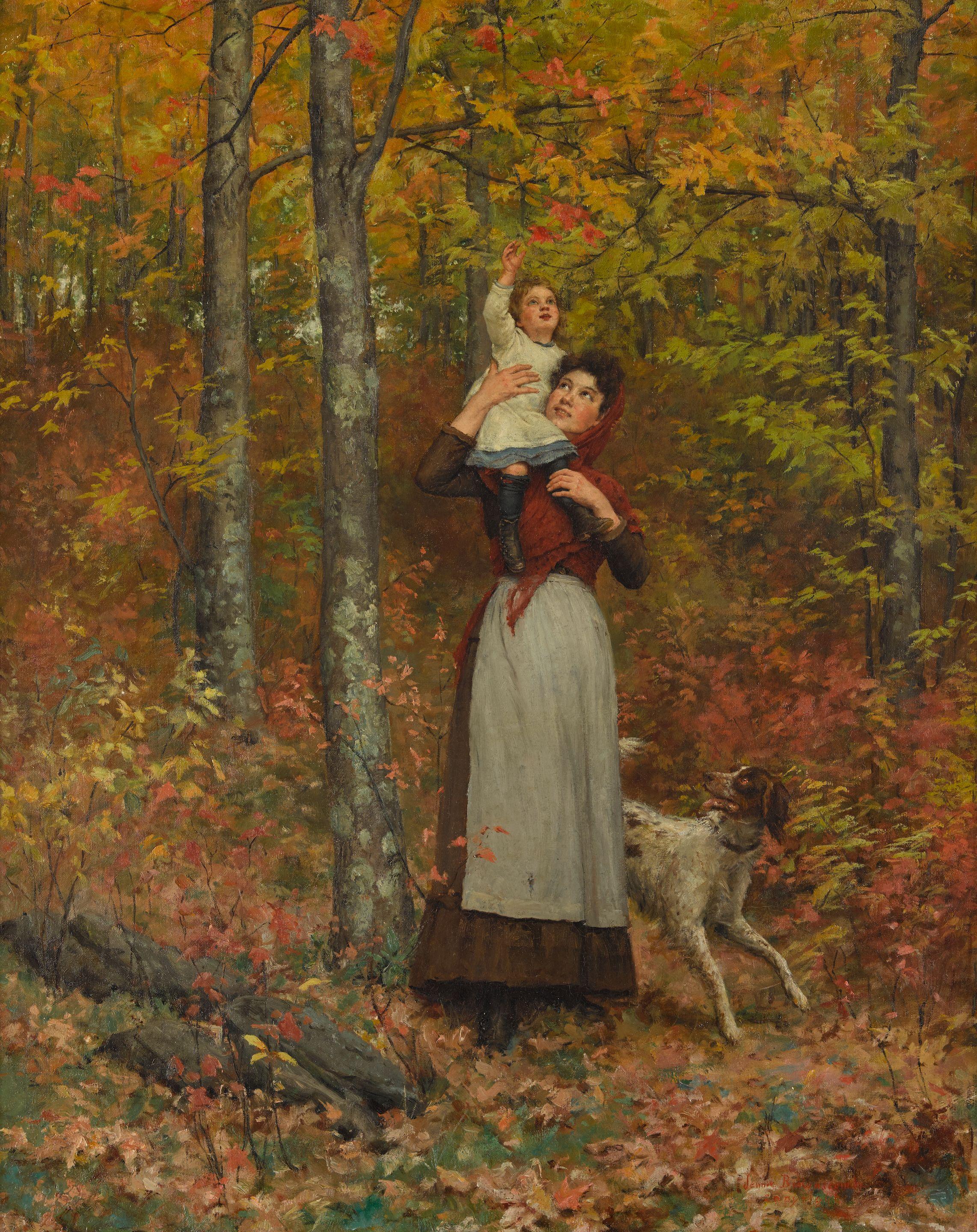 Jennie Augusta Brownscombe - A walk in the woods