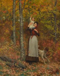 Jennie Augusta Brownscombe - A walk in the woods