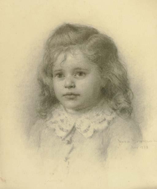 Jennie Augusta Brownscombe - Portrait of A Young Girl