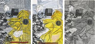 Jennifer Bartlett - 6 A.M., Telephone (From Hours Of The Day Series) [Triptych]