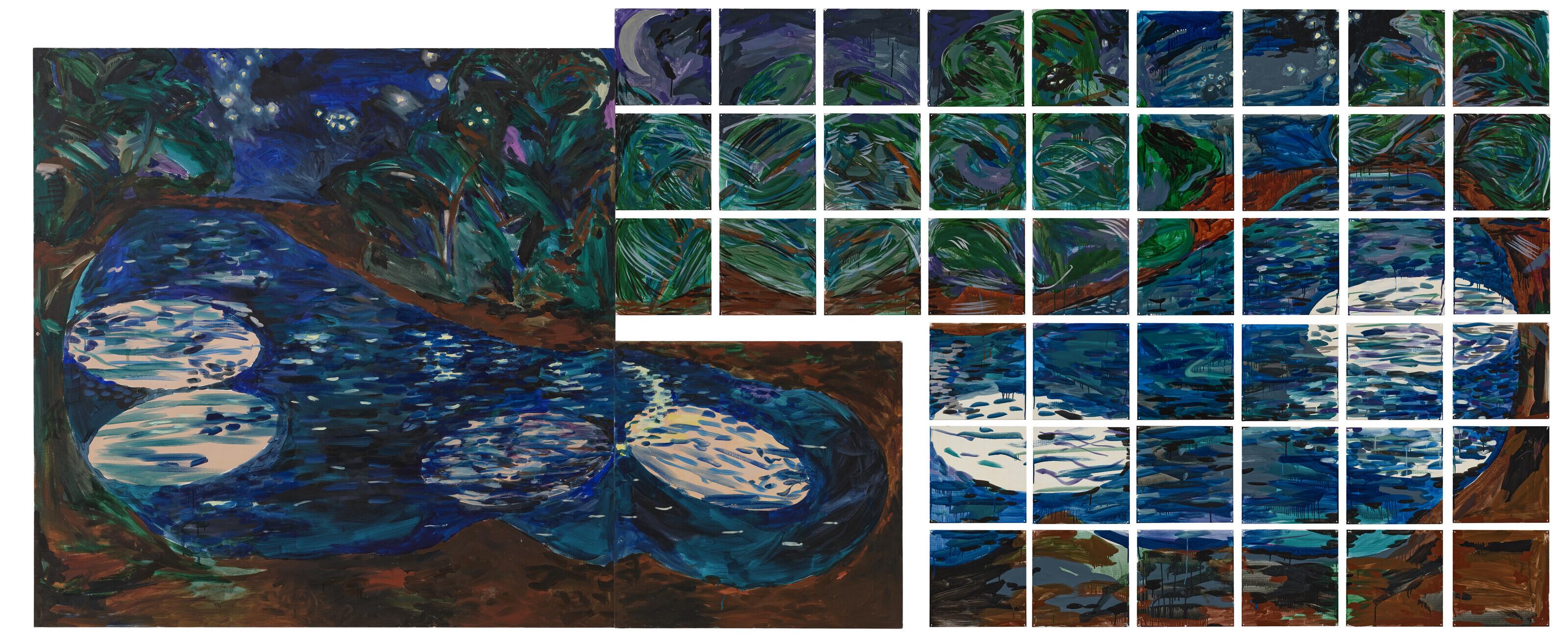 Jennifer Bartlett - At the Lake, Night