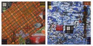 Jennifer Bartlett - Elements: 6 Fire, Elements: 5 Air [Two Works]; 1990