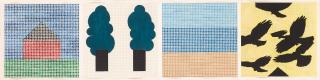 Jennifer Bartlett - Rhapsody: House, Trees, Beach, Bird (4 works)