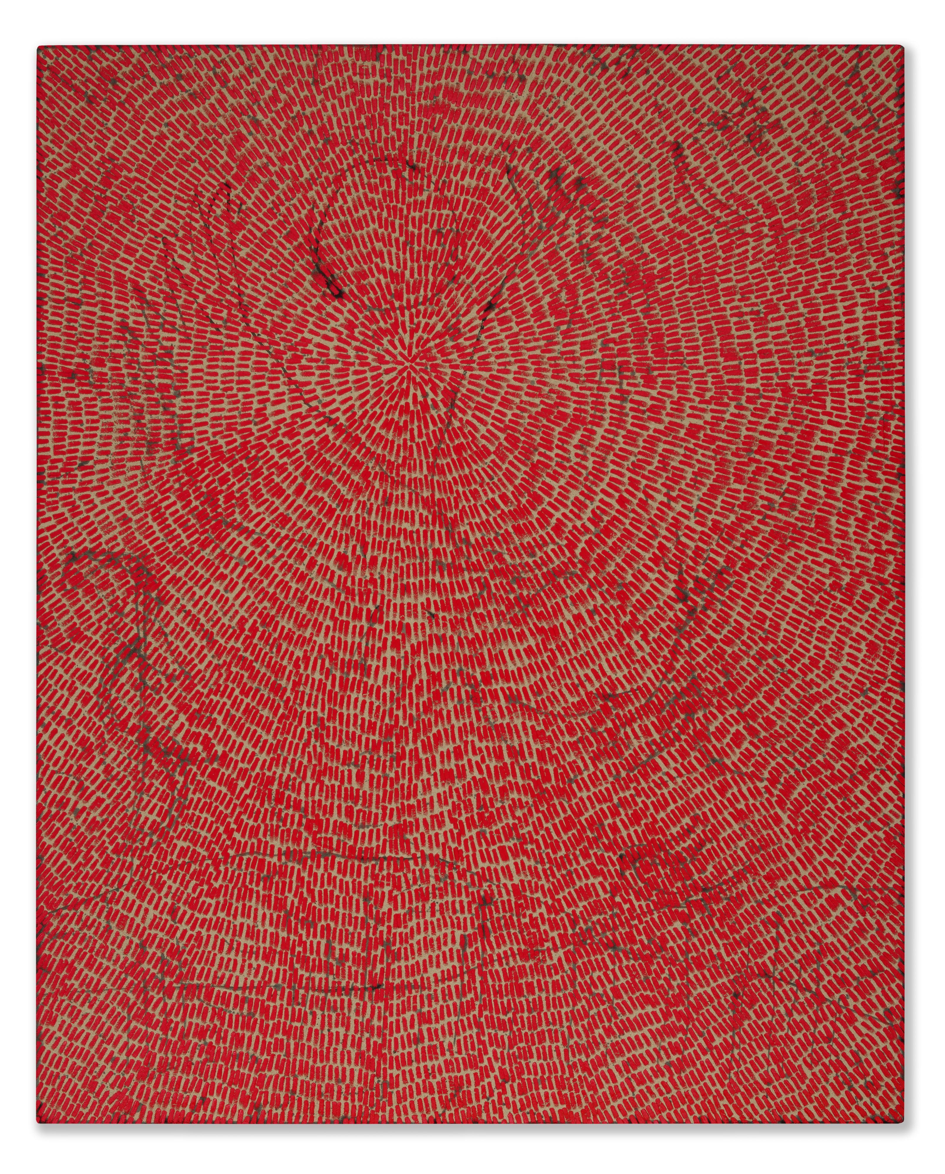 Jennifer Guidi - Energy of Love (Painted Universe Mandala SF #4F, Red, Natural Ground)