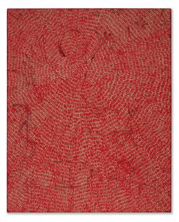 Jennifer Guidi - Energy of Love (Painted Universe Mandala SF #4F, Red, Natural Ground)