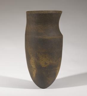Jennifer Lee - Dark, Speckled Asymmetric Pot With Flashing