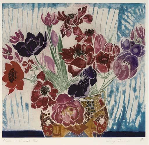 Jenny Devereux - Flowers in Oriental Pot