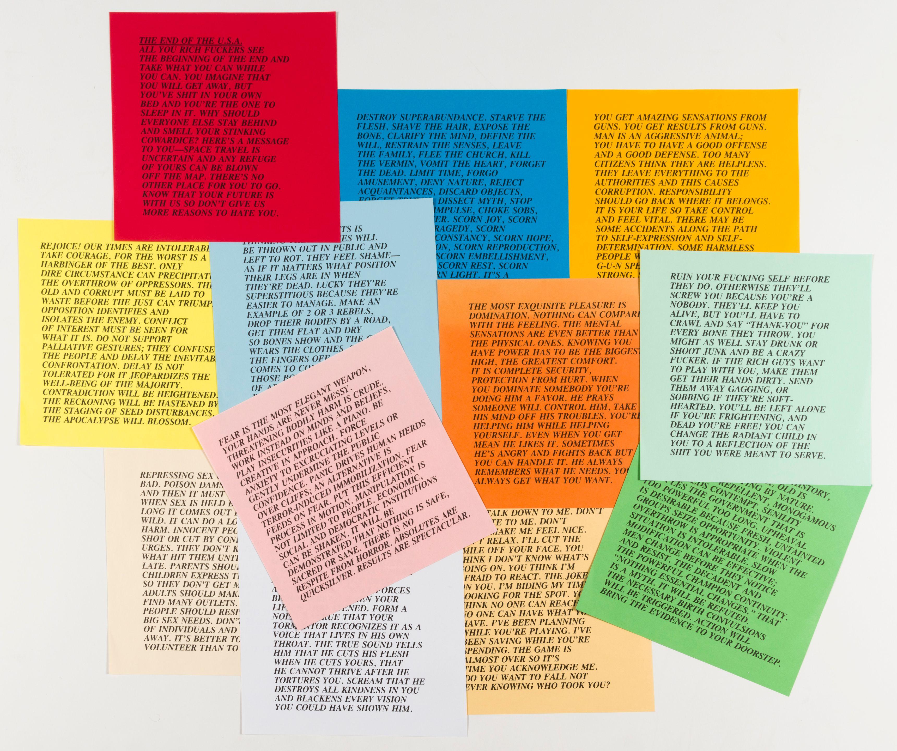 Jenny Holzer - Inflammatory Essay, 1979-1982