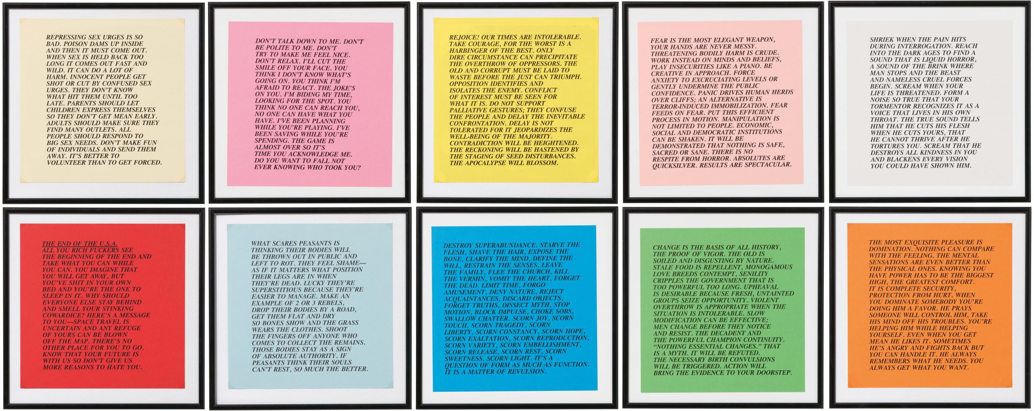 Jenny Holzer - Inflammatory Essays.