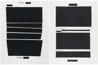 Jenny Holzer - Konvolut von zwei Papierarbeiten.