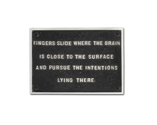 Jenny Holzer - Selection from the SURVIVAL SERIES (Fingers slide where the brain is close...), 1983-1985