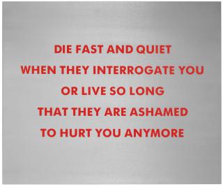 Jenny Holzer - Selection, from The Survival Series