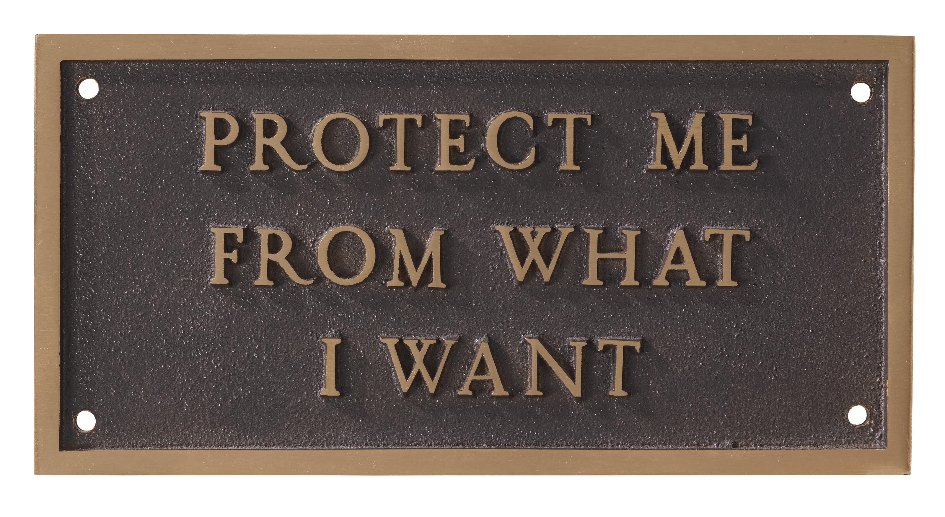 Jenny Holzer - Survival: Protect me from what I want...