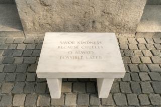 Jenny Holzer - Survival series: Savor kindness because cruelty is always possible later