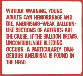 Jenny Holzer - Without Warning..., from The Living Series