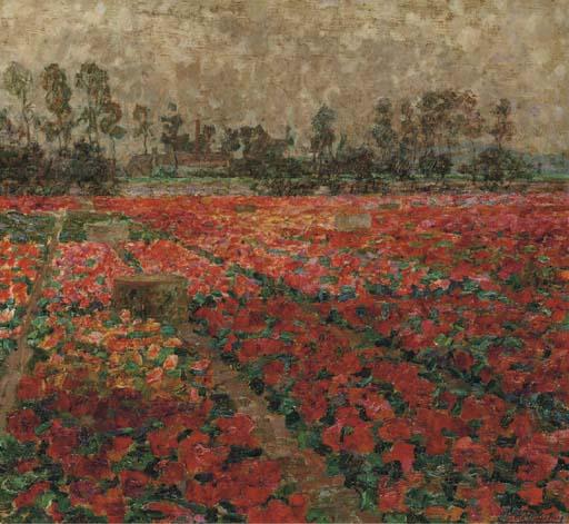 Jenny Montigny - Champs de fleurs, Deurle