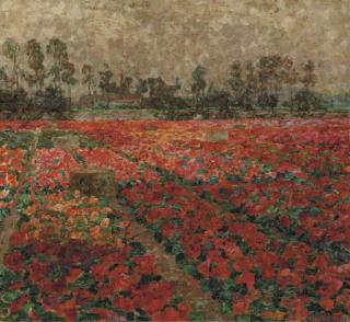 Jenny Montigny - Champs de fleurs, Deurle