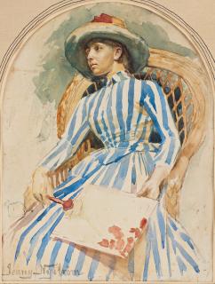 Jenny Nyström - Portrait of a lady