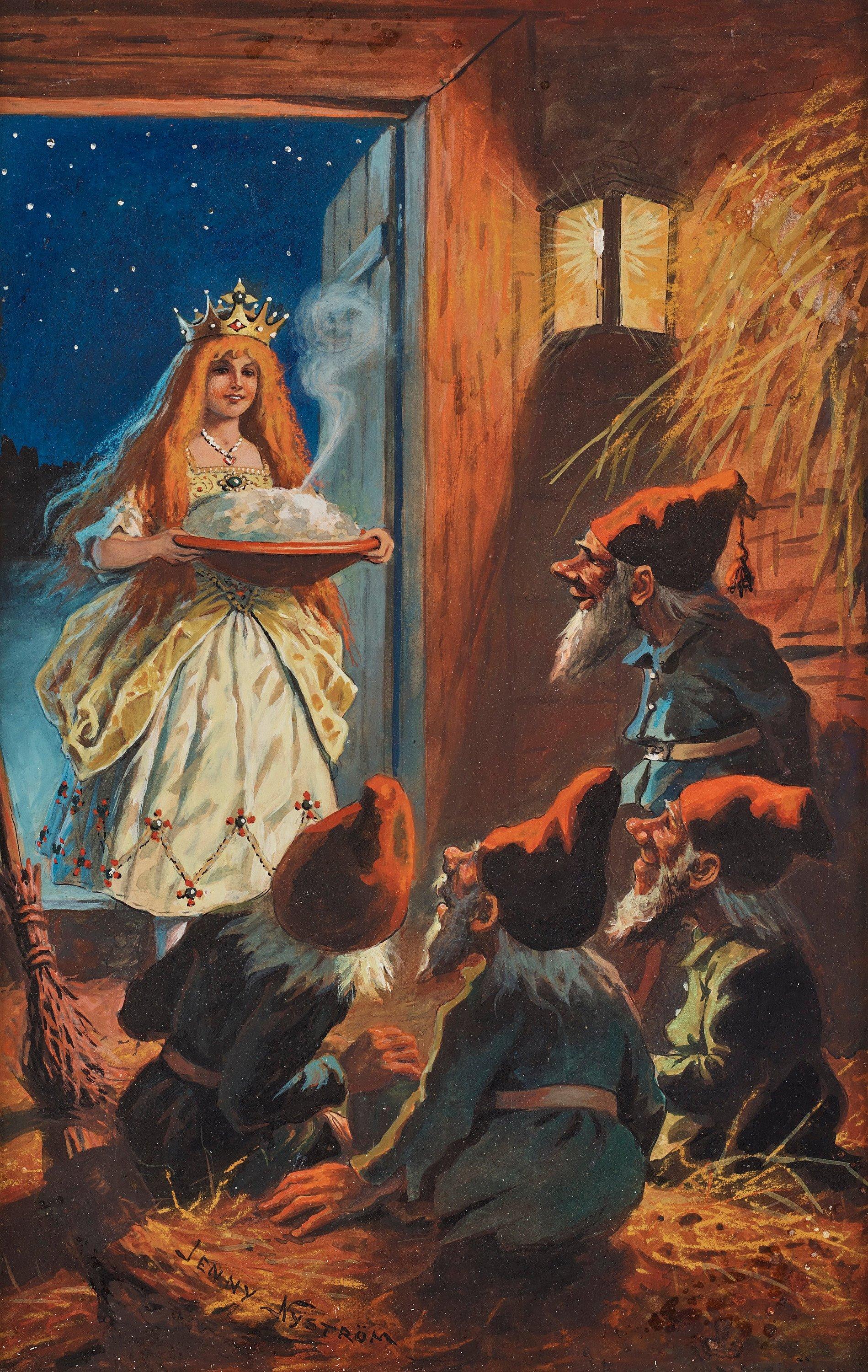 Jenny Nyström - The winter princess brings porridge to the gnomes