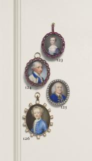 Jeremiah Meyer, R.A. - A Gentleman, In White Coat With Blue Trim, Blue Waistcoat And White Knotted Cravat, Powdered Hair En Queue