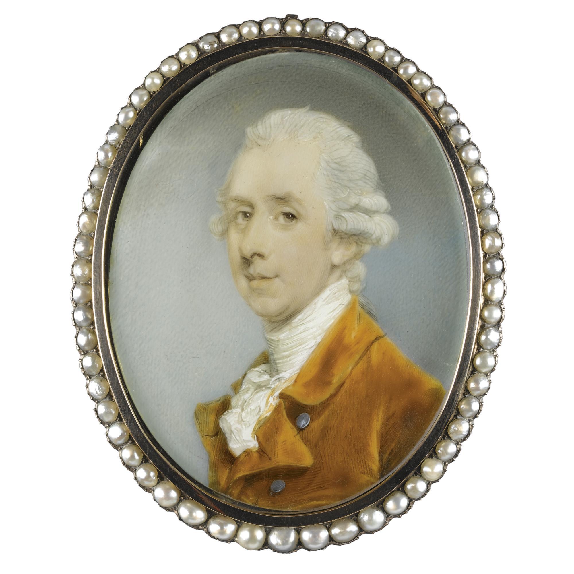 Jeremiah Meyer R.A. - Portrait Of A Gentleman