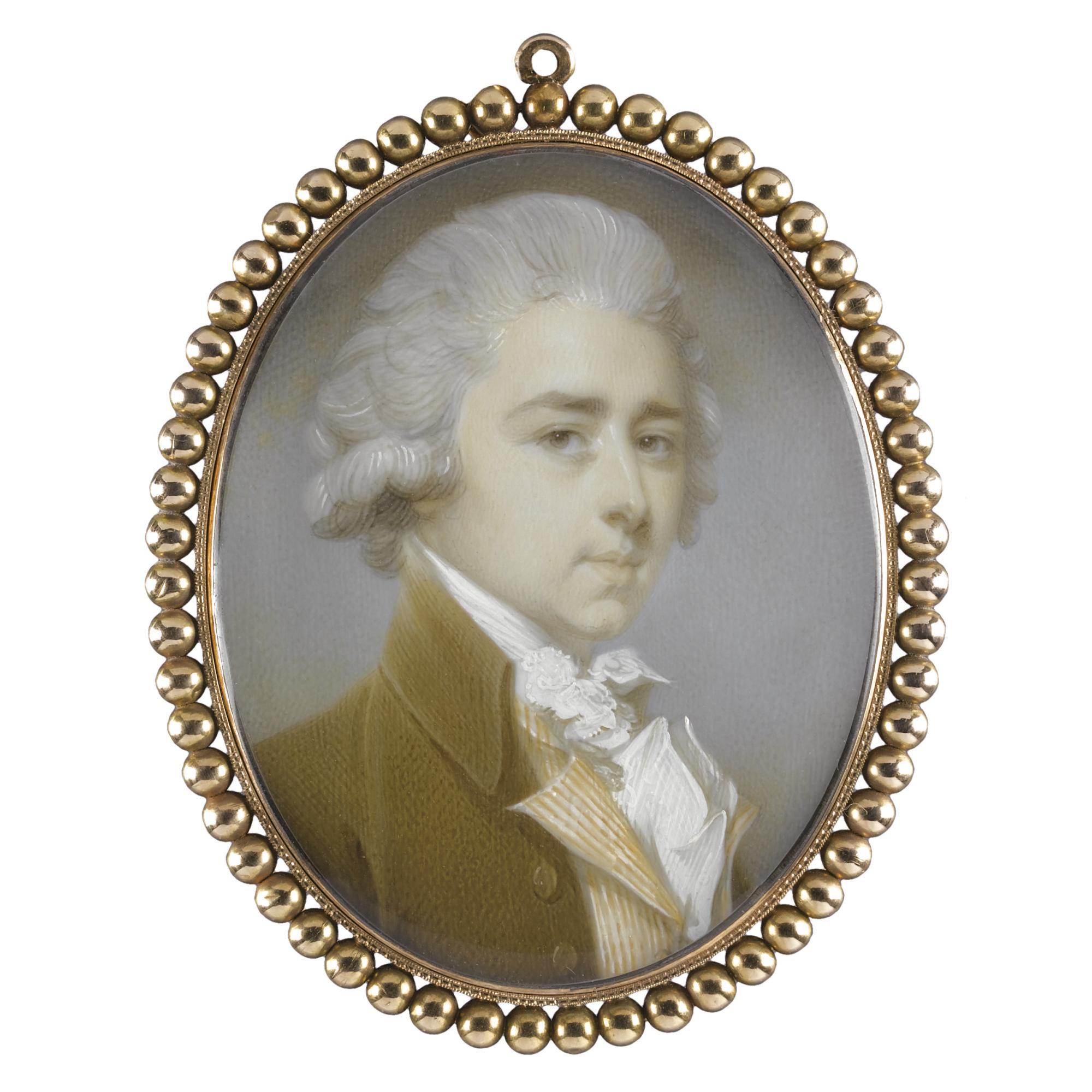 Jeremiah Meyer R.A. - Portrait Of A Gentleman