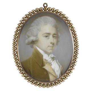 Jeremiah Meyer R.A. - Portrait Of A Gentleman