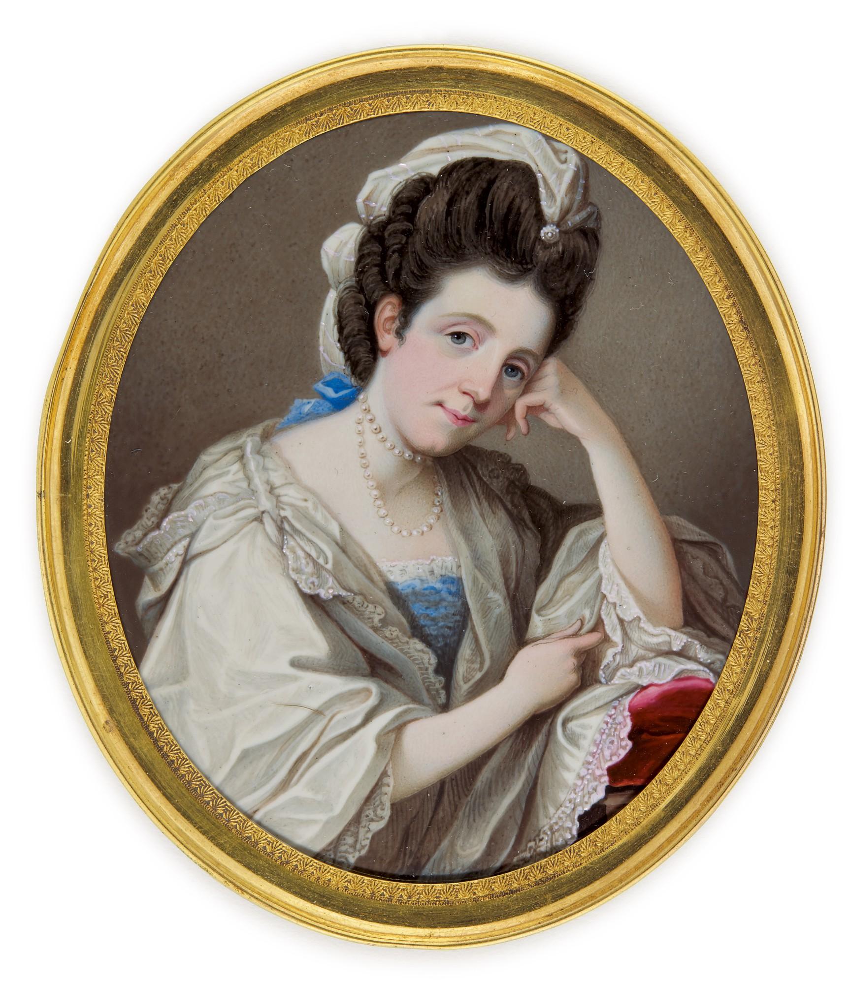 Jeremiah Meyer, R.A. - Portrait Of A Lady, Circa 1770