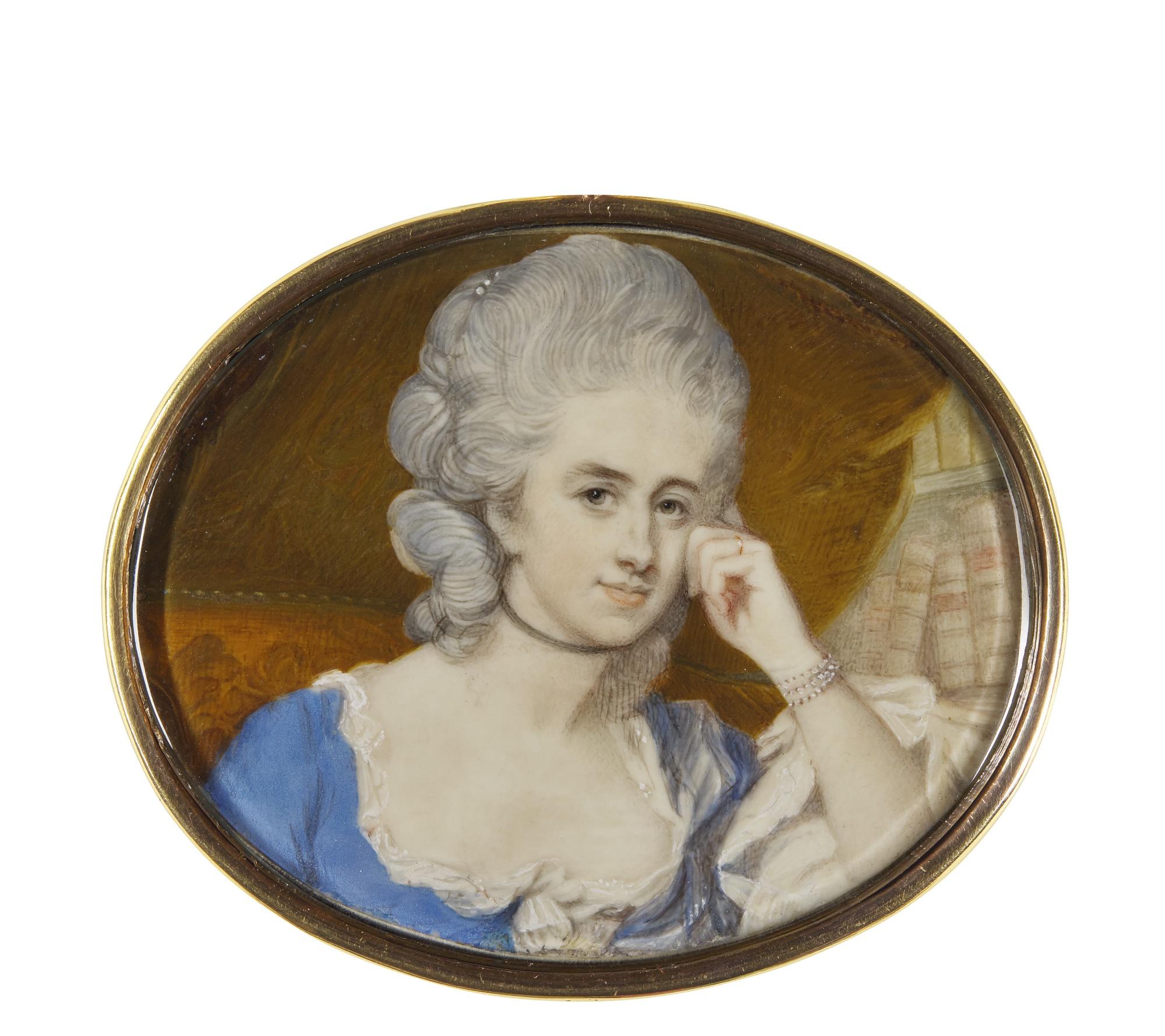 Jeremiah Meyer, R.A. - Portrait Of A Lady, Circa 1785