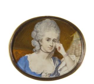 Jeremiah Meyer, R.A. - Portrait Of A Lady, Circa 1785