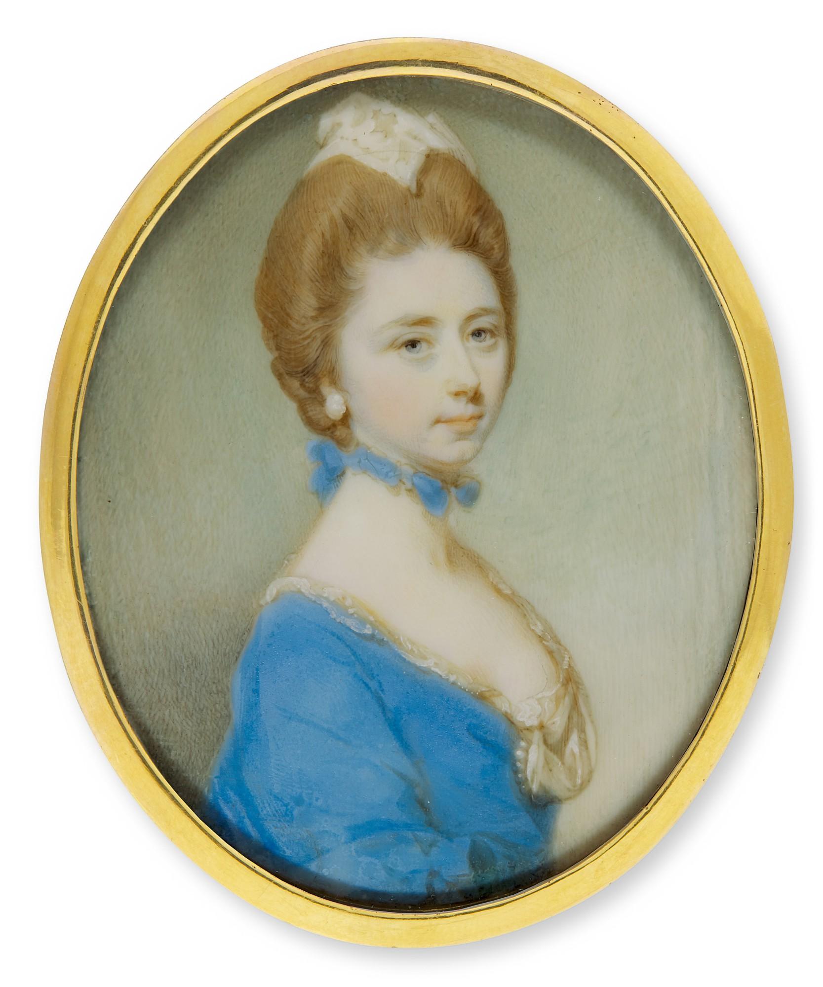 Jeremiah Meyer, R.A. - Portrait Of Mrs Renton, Circa 1770