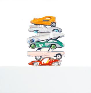 Jeremy Dickinson - Junkyard Stack with Bond Bug, 2000