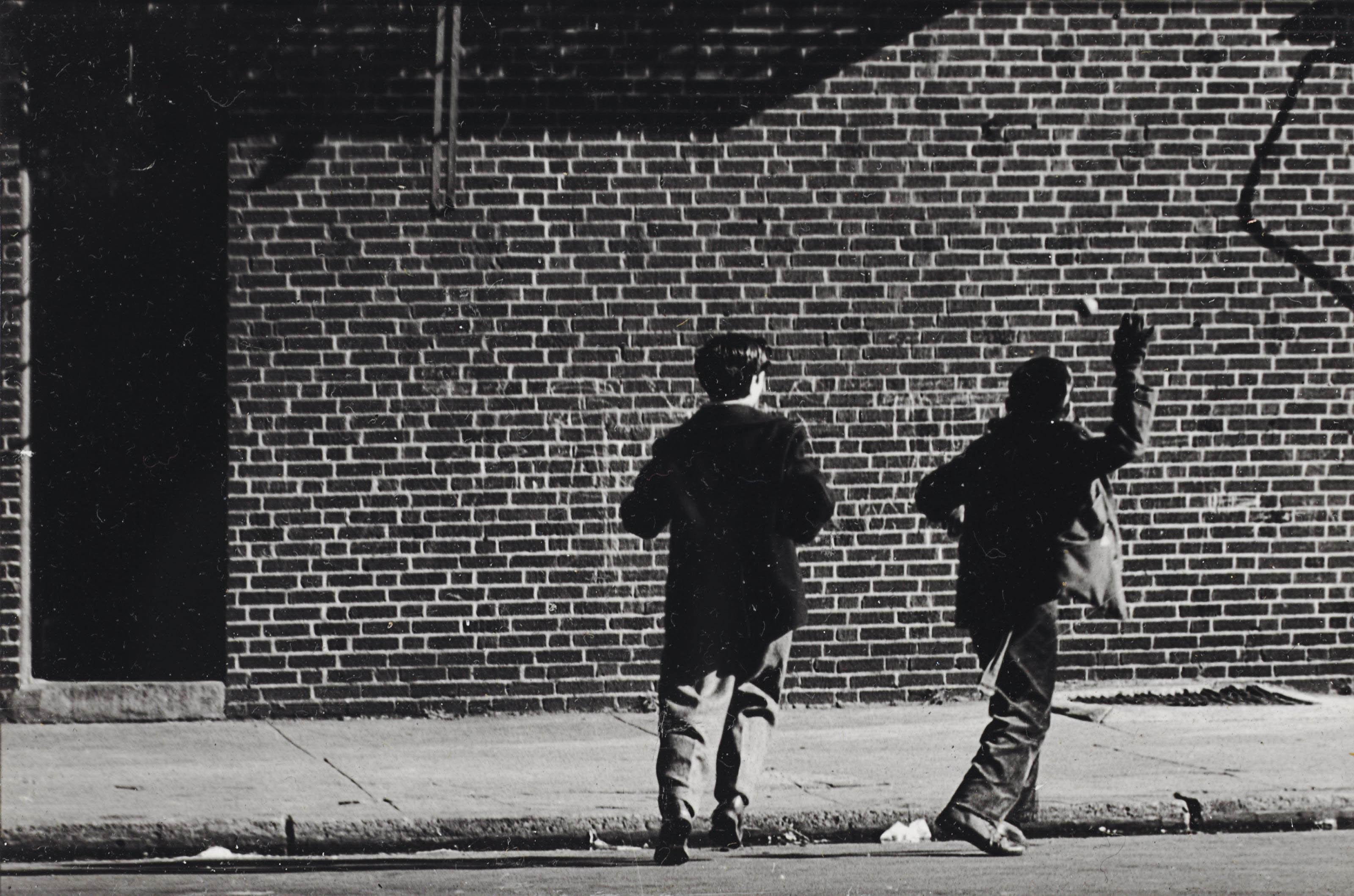 Jerome Liebling - Handball Players, Brooklyn, 1946; and Rivington Street, N.Y.C., 1947