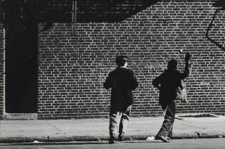 Jerome Liebling - Handball Players, Brooklyn, 1946; and Rivington Street, N.Y.C., 1947