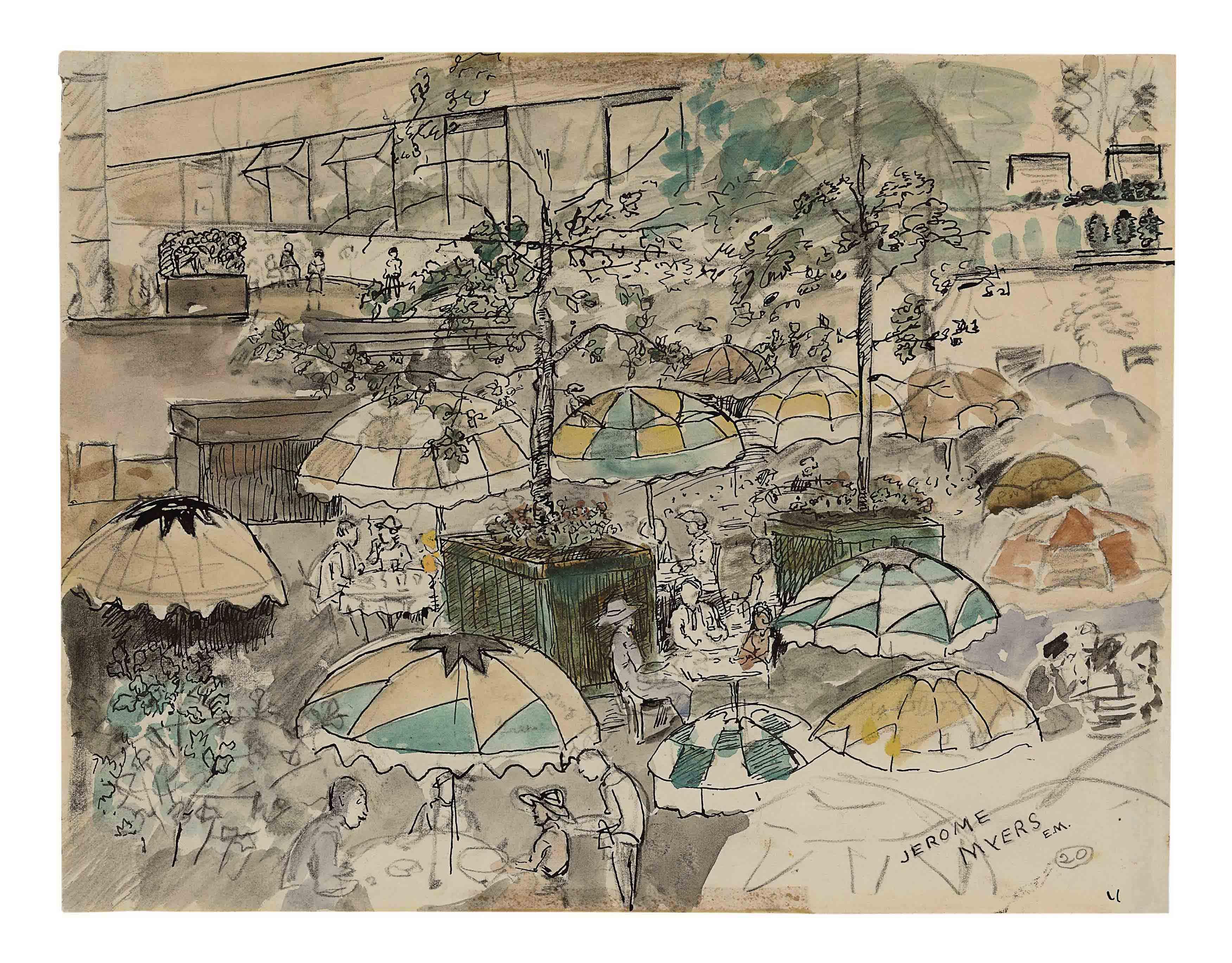 Jerome Myers - Rockefeller Plaza