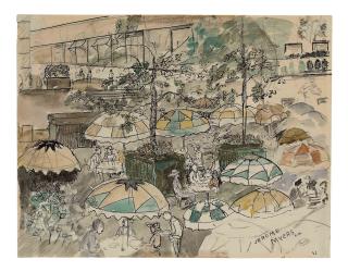 Jerome Myers - Rockefeller Plaza