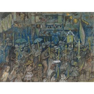 Jerome Myers - The Italian Procession