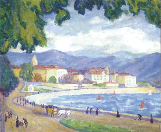 Jerome S. Blum - A harbor view