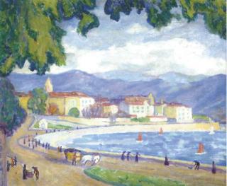 Jerome S. Blum - A harbor view