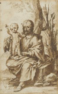 Jerónimo De Bobadilla - Saint Joseph With The Christ Child