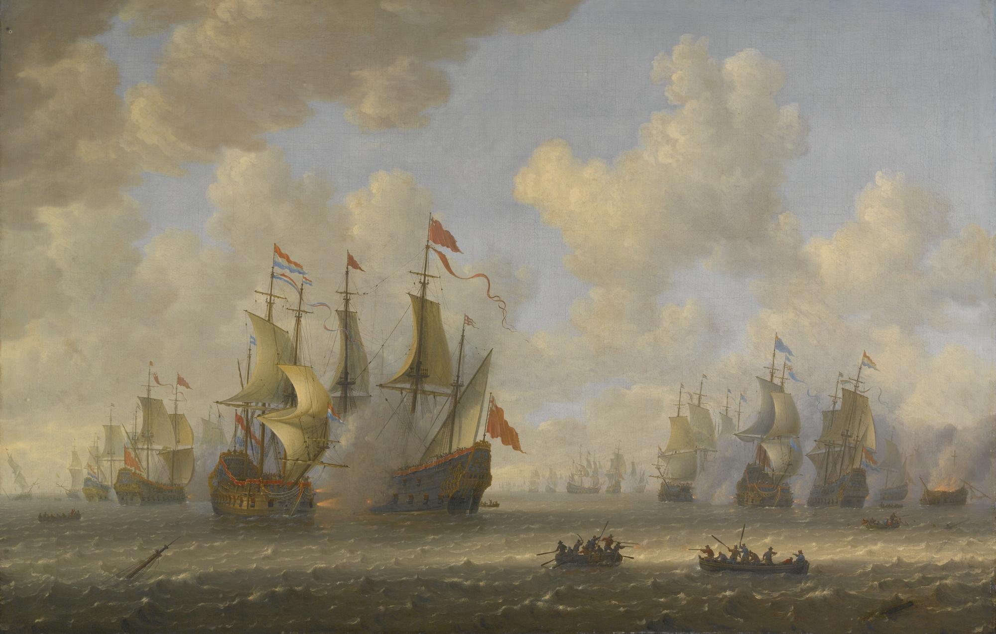 Jeronymus Van Diest - The Battle Of Scheveningen, With The Naval Forces Of The Dutch Republic And The Commonwealth Of England, 10 August 1653
