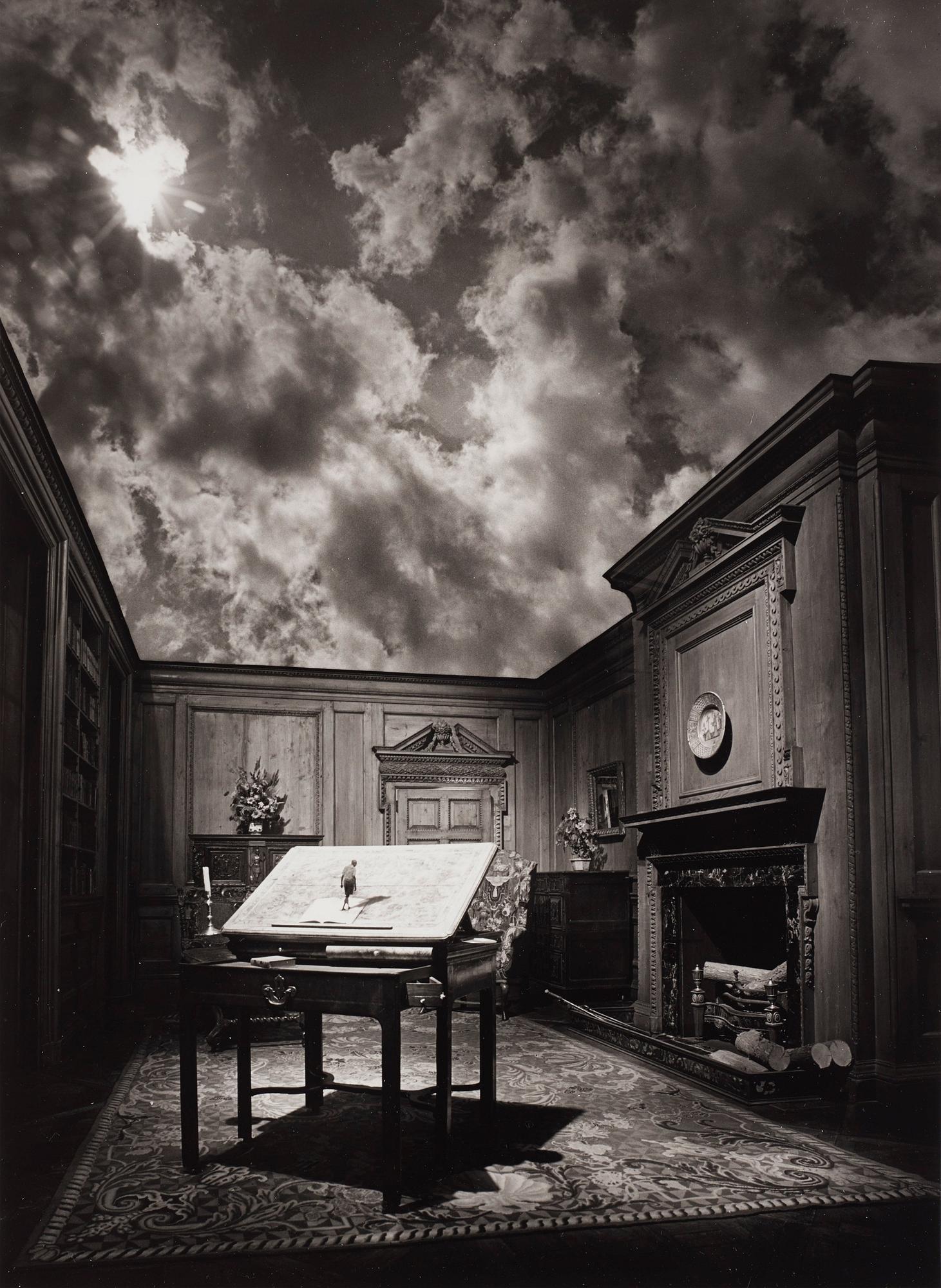 Jerry N. Uelsmann - \'Philosopher\'s Desk\', 1976