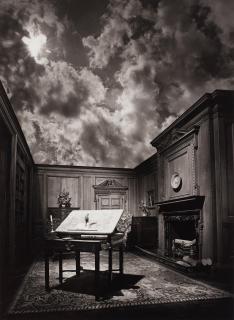 Jerry N. Uelsmann - \'Philosopher\'s Desk\', 1976