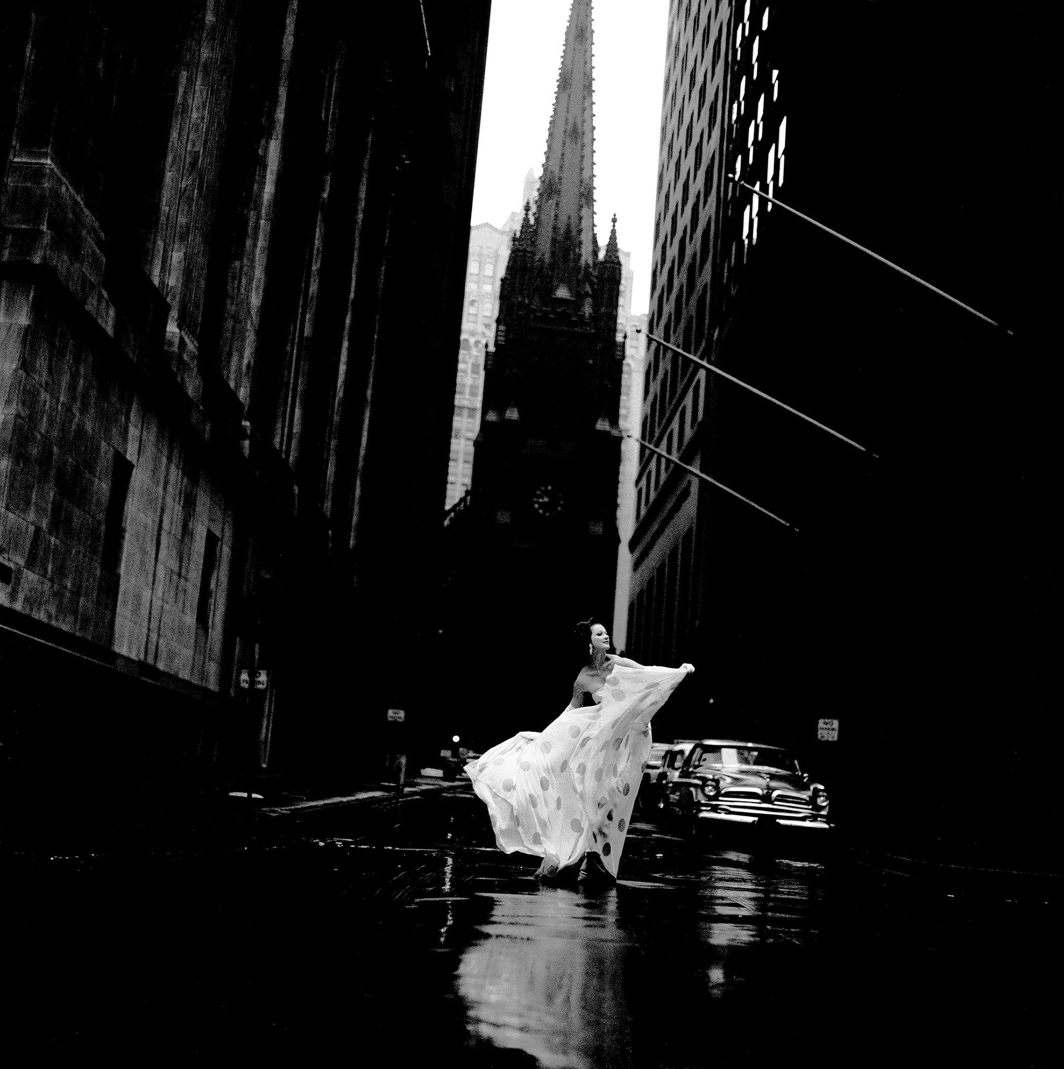 Jerry Schatzberg - Betsy Pickering on Wall Street, New York, for American \
