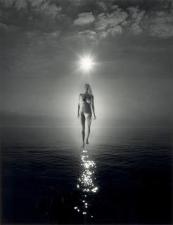 Jerry Uelsmann - Untitled (Woman Walking on Water)