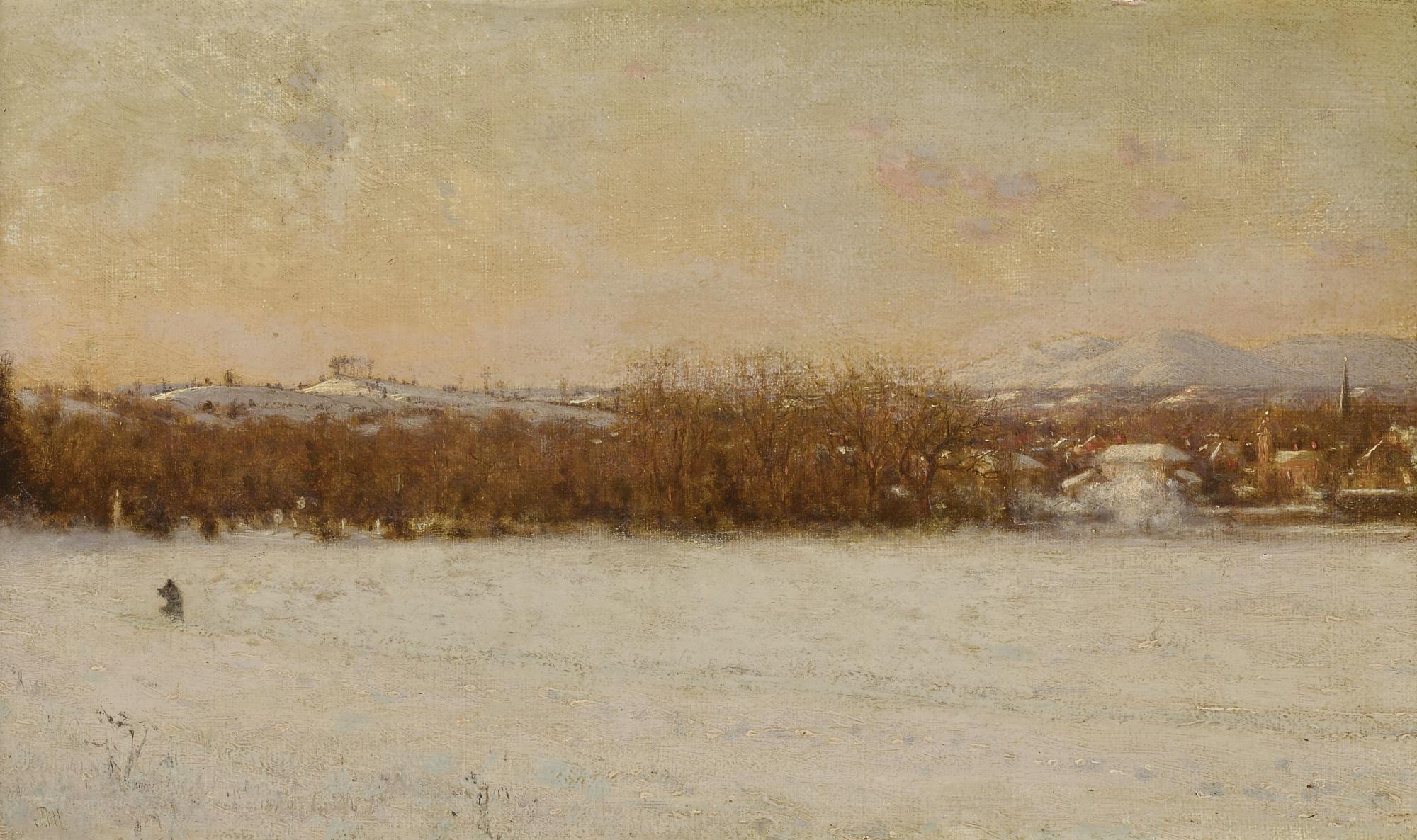 Jervis McEntee - Windy Day After A Snowstorm