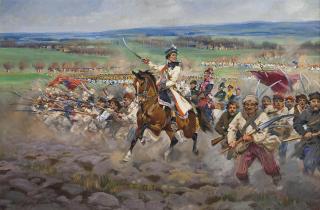 Jerzy Kossak - Kosciuszko pod Raclawicama