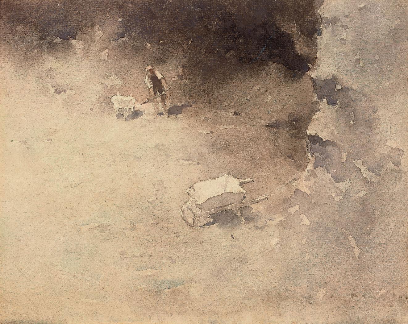 Jesse Jewhurst Hilder - Two Barrows in the Clay Pit